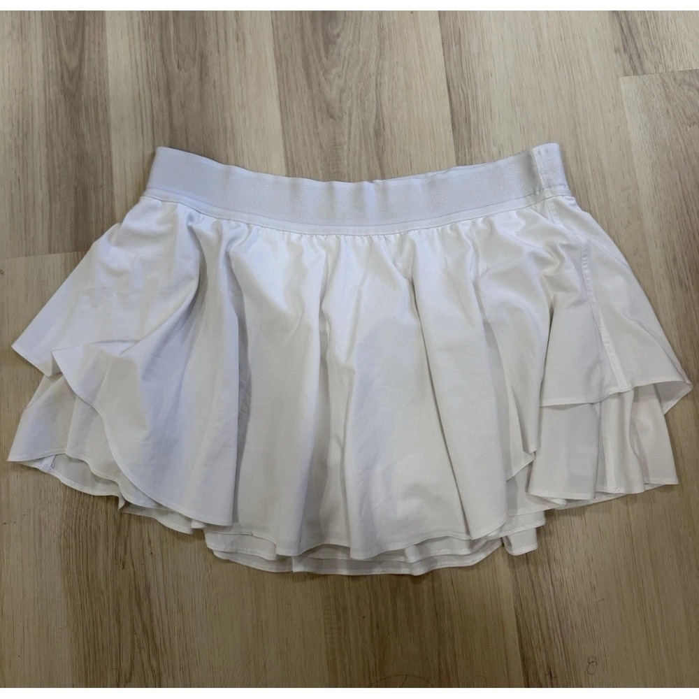 Lululemon Court Rival High-Rise Skirt Womens 14 Tall White